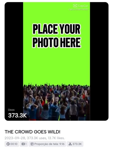 Crowd Green Screen CapCut Template