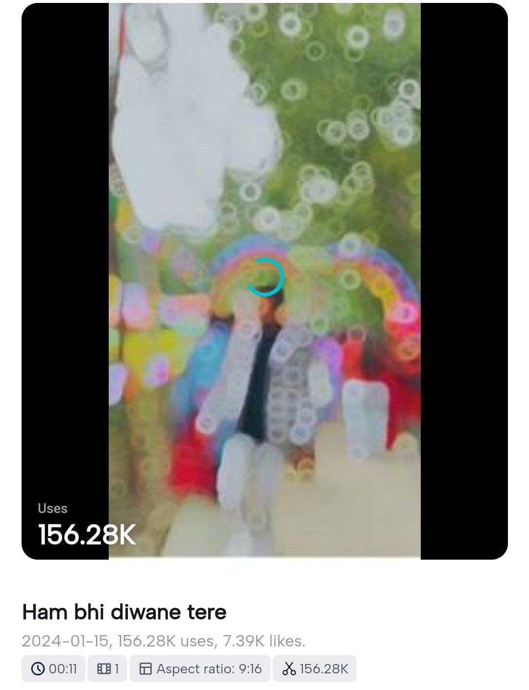 Tere Mast mast Do Nain CapCut Template