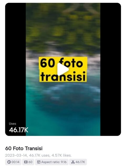 60 Photos CapCut Template