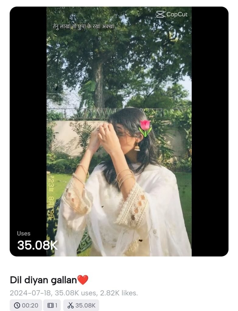 Hindi Lyrics CapCut Template 7 Hindi Lyrics CapCut Template New Link 2024