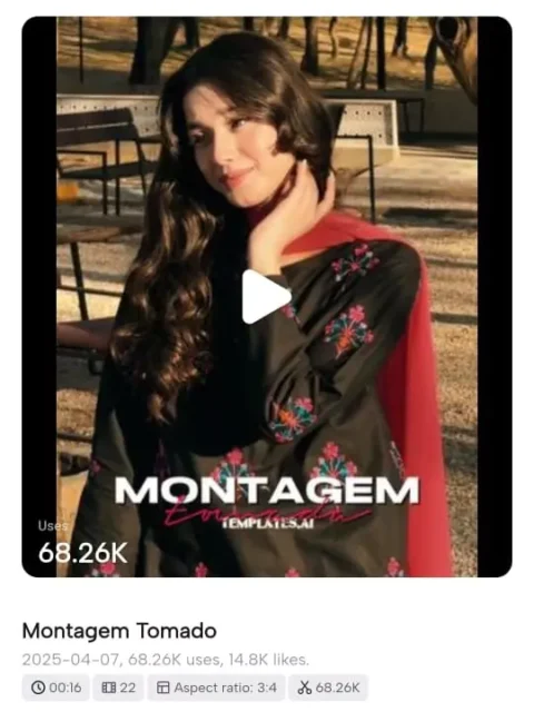 Montagem Tomada CapCut Template Link