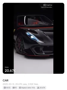Car CapCut Templates 5 Car CapCut Templates - 2025 (2)