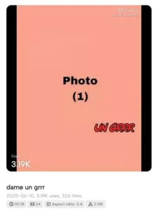 Dame Un Grr CapCut Template 5 Dame Un Grr CapCut Template - 2025 (2)