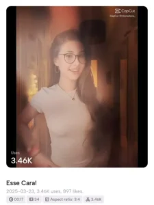 ESSE CARA CapCut Template 4 ESSE CARA CapCut Template - 2025