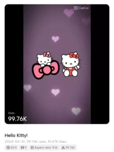 Hello Kitty CapCut Template 4 Hello Kitty CapCut Template New Trend